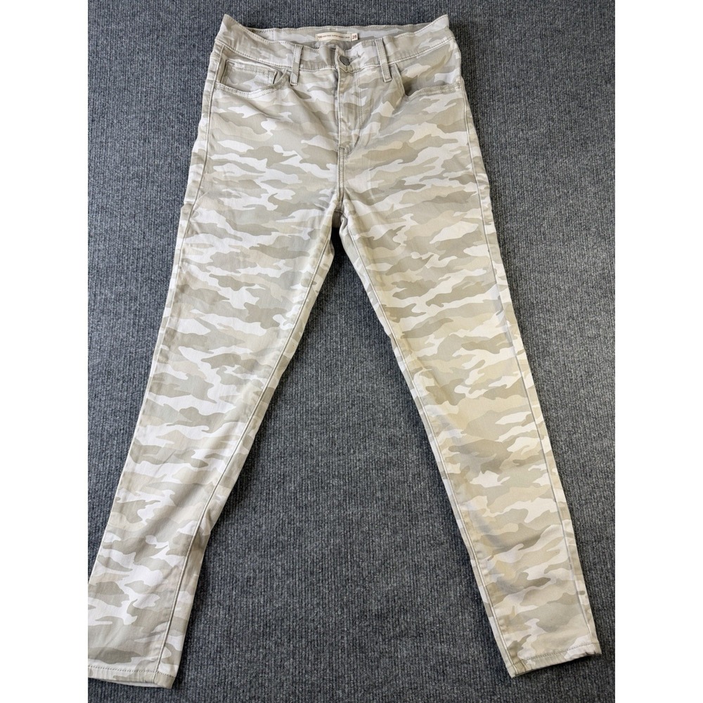 Levi's 720 High Rise Super Skinny Crop Jeans Women's 28 Camo Stretch Pants